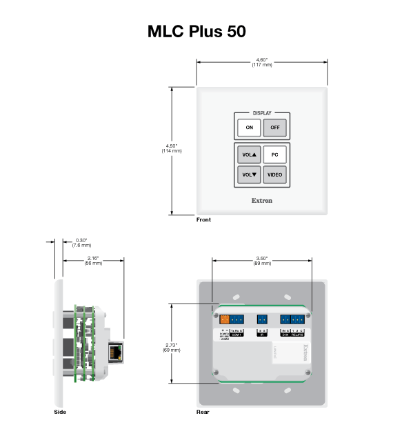 MLC Plus 50 Panel Drawing