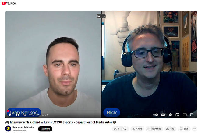Faculty Advisor to the MTSU Esports Club interview video thumbnail