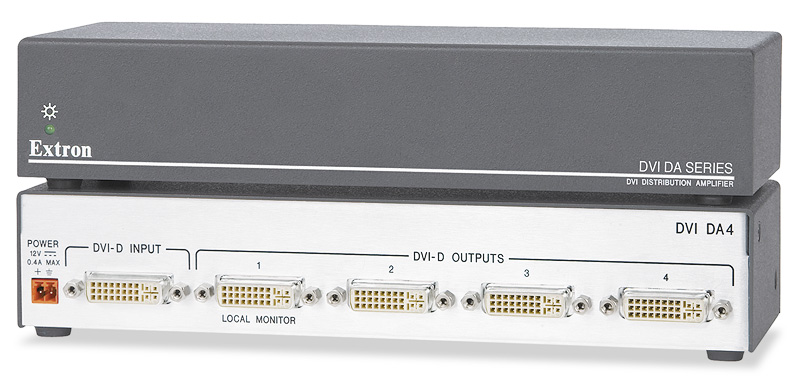 DVI DA4 - 4 路输出 DVI 分配放大器