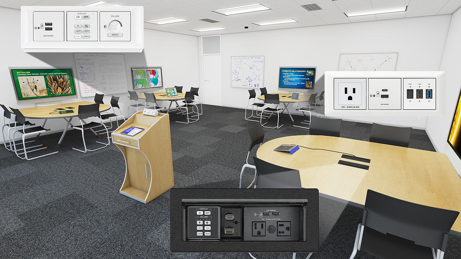 Flex55 modules and mounting products provide a stylish architectural solution that works almost anywhere