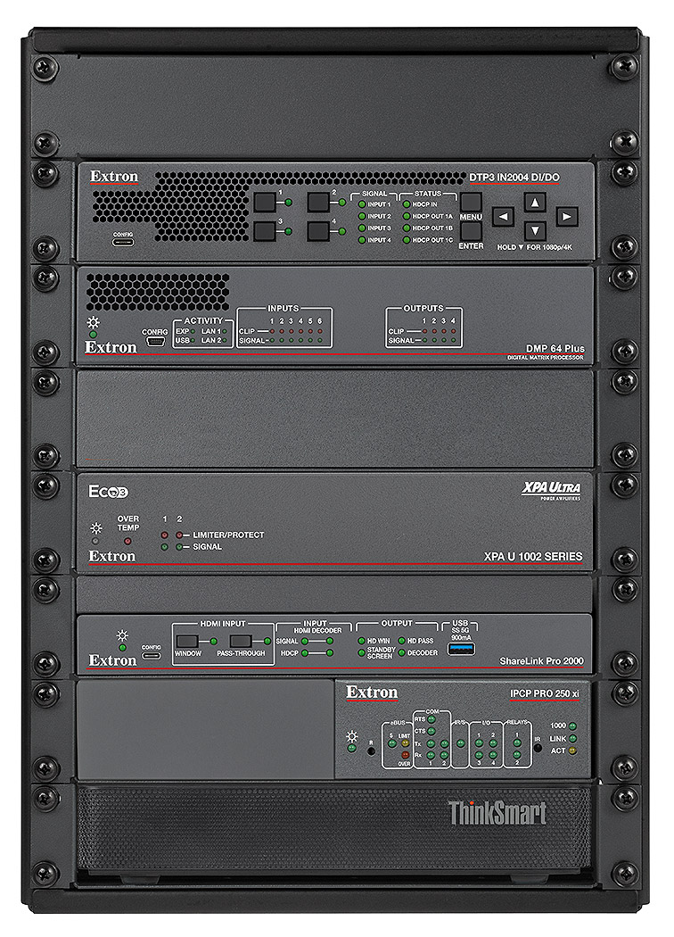 Half Rack System shown with optional items installed