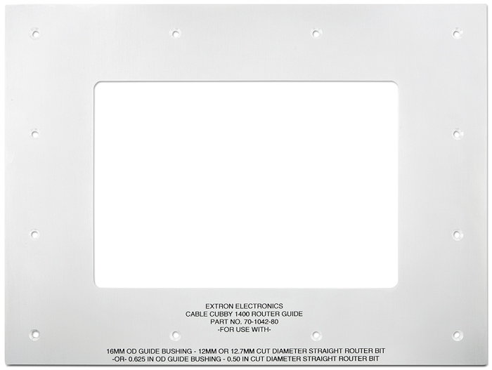 Routing Template - Cable Cubby 1400