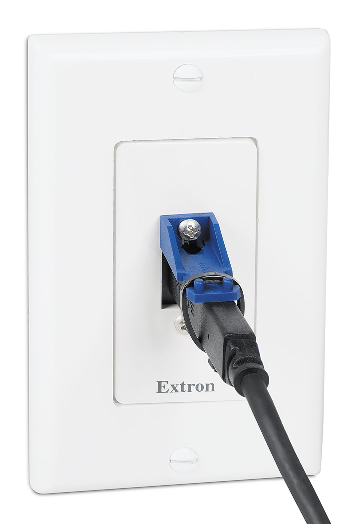 Secure cables to USB-C equipped devices – Wallplates  