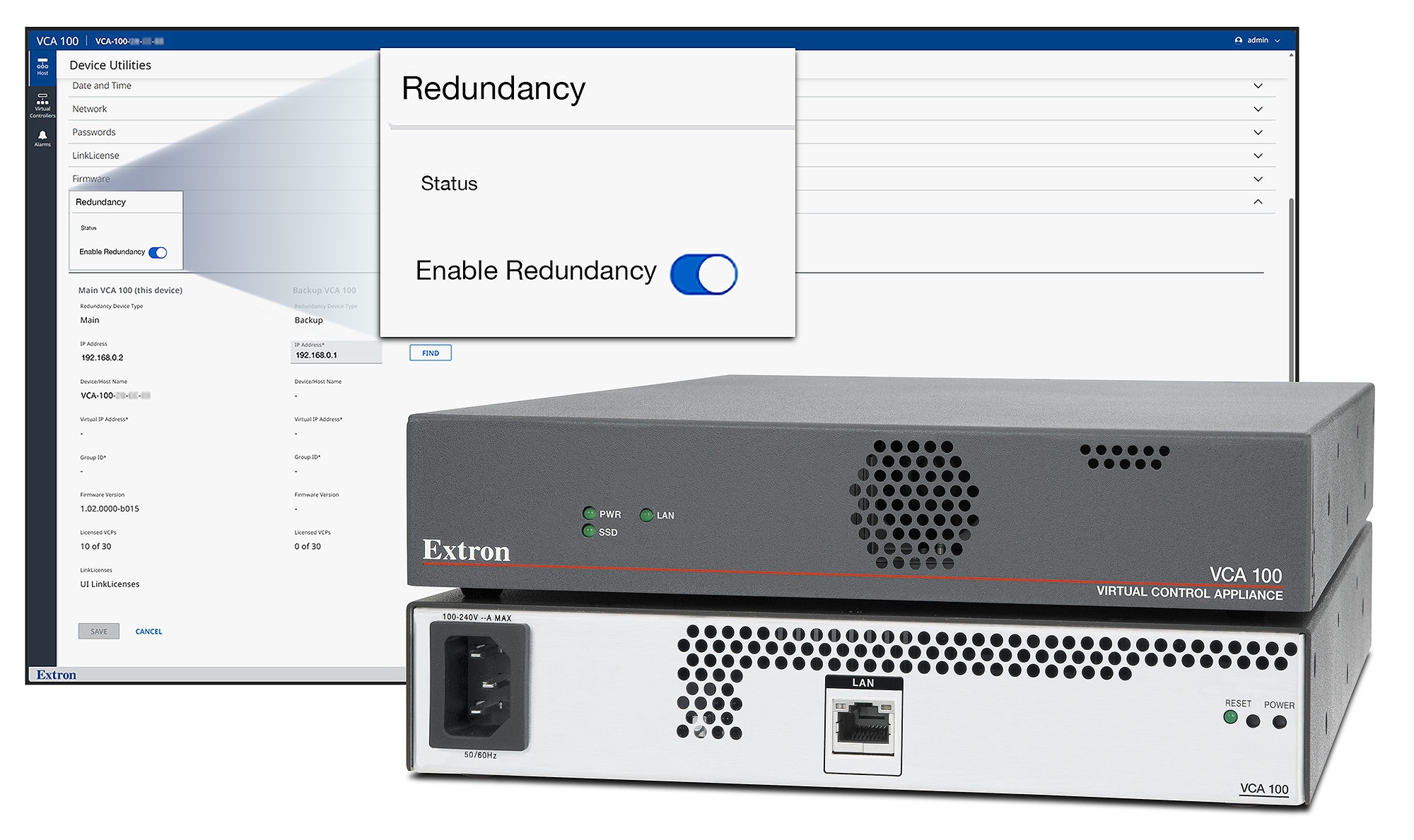 New Redundancy Features Provide Always‑On Dependability For Extron VCA 100