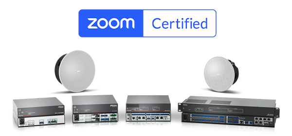 带 Zoom logo 的 Extron 设备